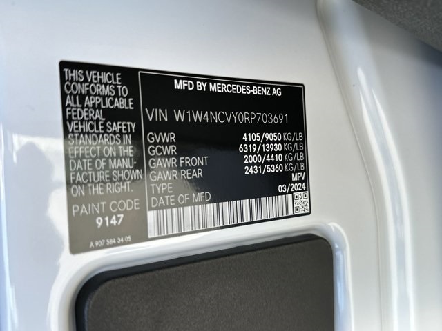 2024 Mercedes-Benz Sprinter 2500 Crew 170 WB 30