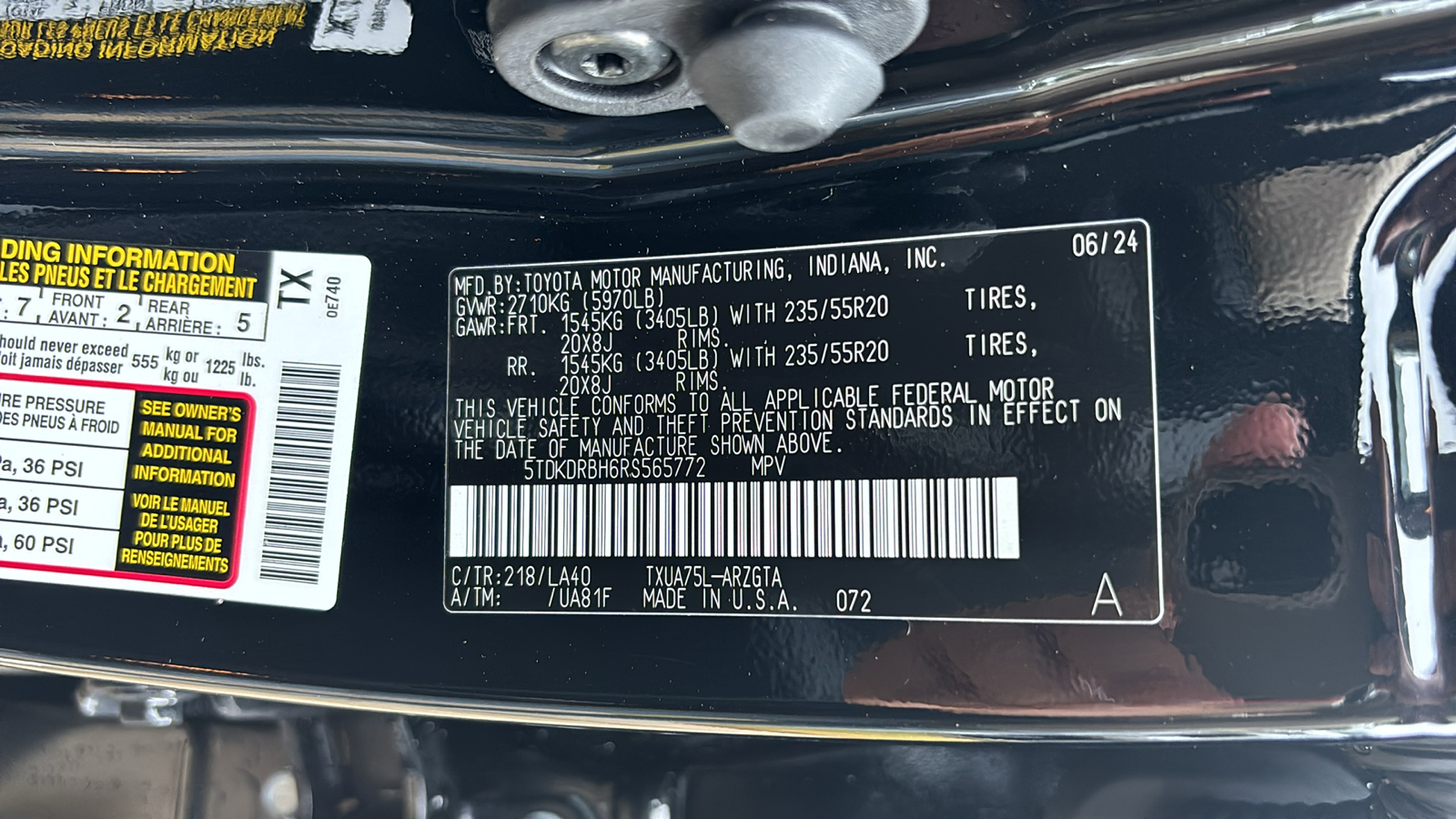 2024 Toyota Highlander Platinum 40