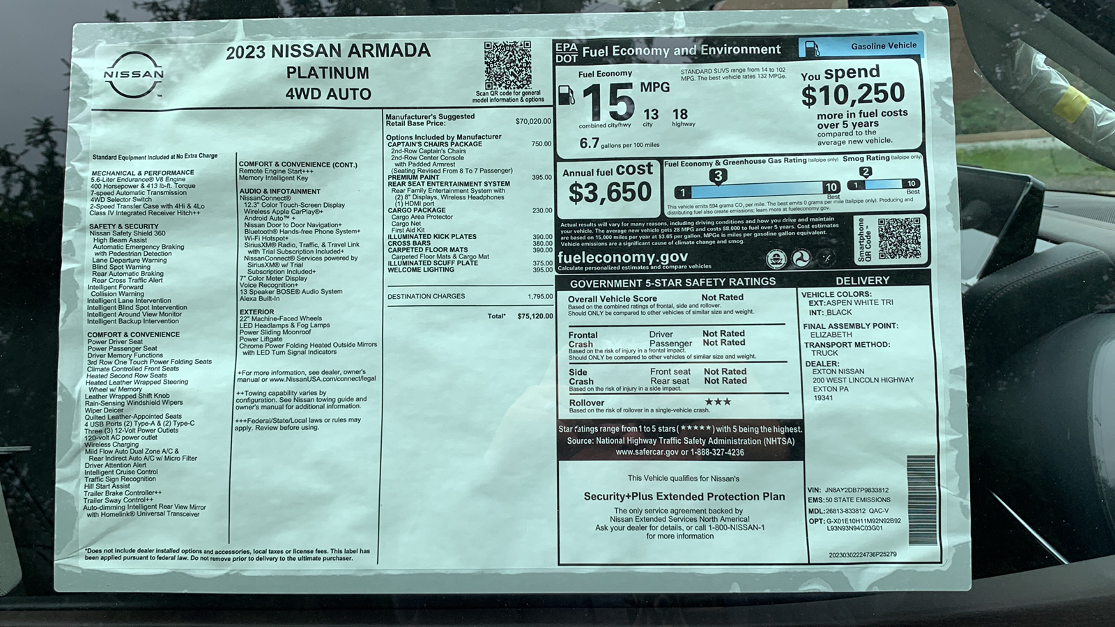 2023 Nissan Armada Platinum 14