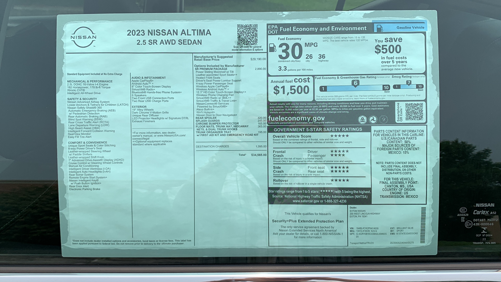2023 Nissan Altima 2.5 SR 12