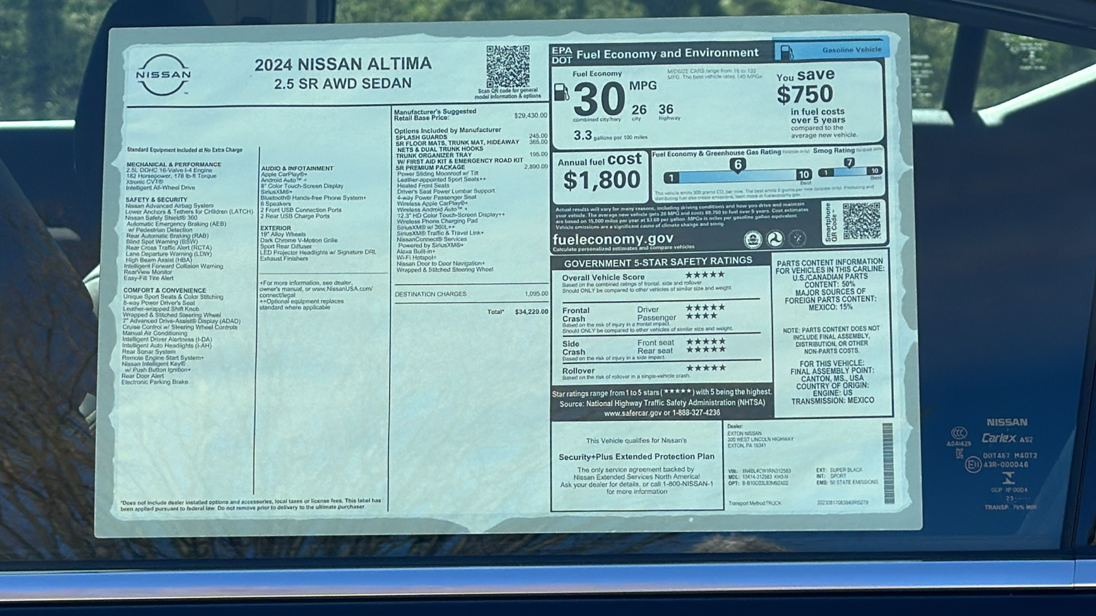 2024 Nissan Altima 2.5 SR 12
