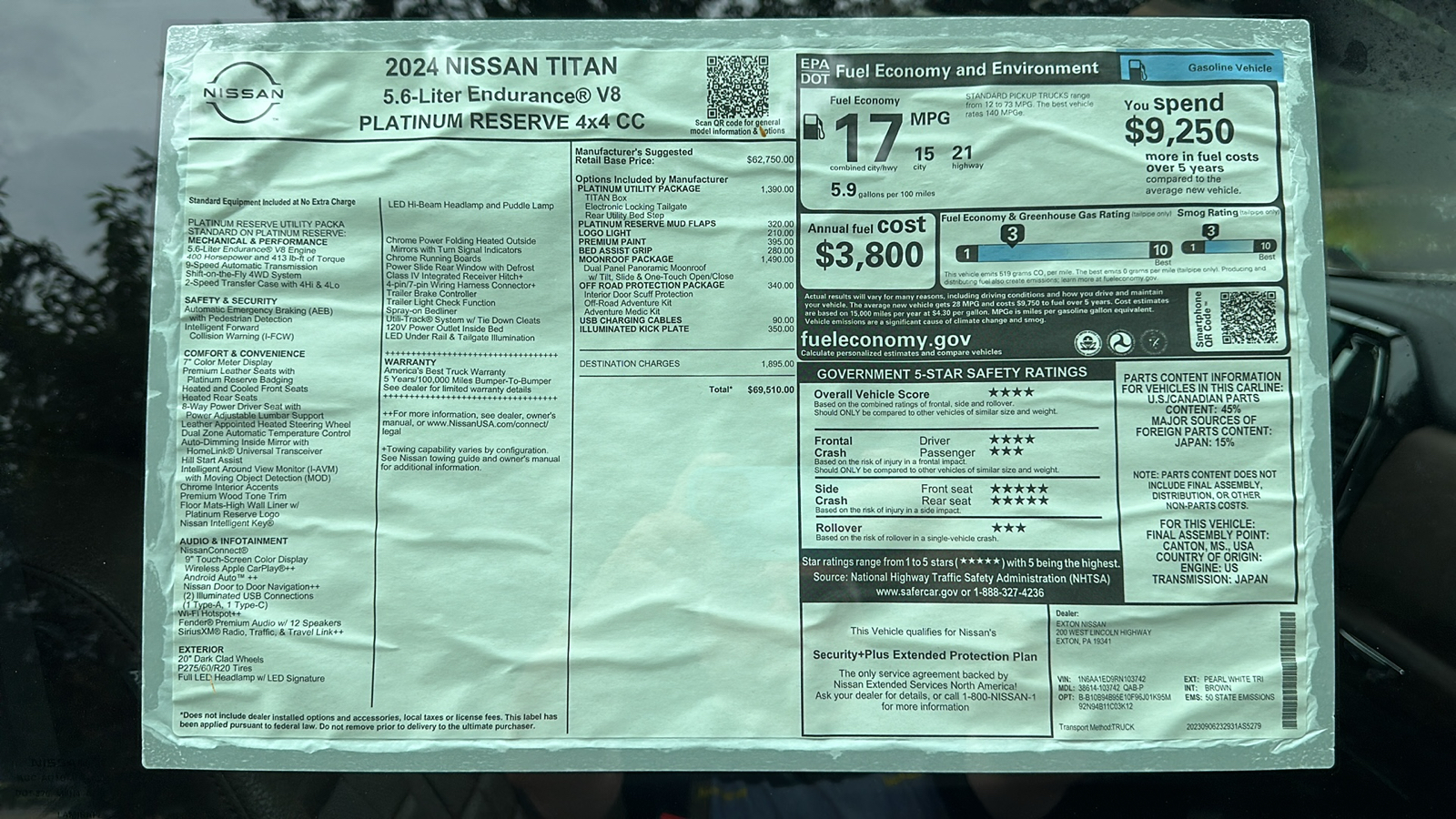 2024 Nissan Titan Platinum Reserve 12