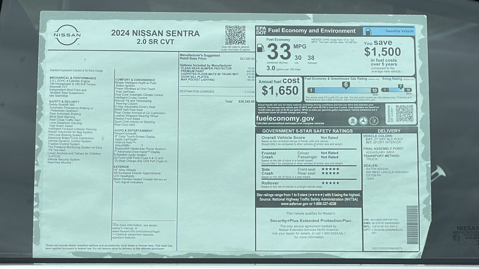 2024 Nissan Sentra SR 11