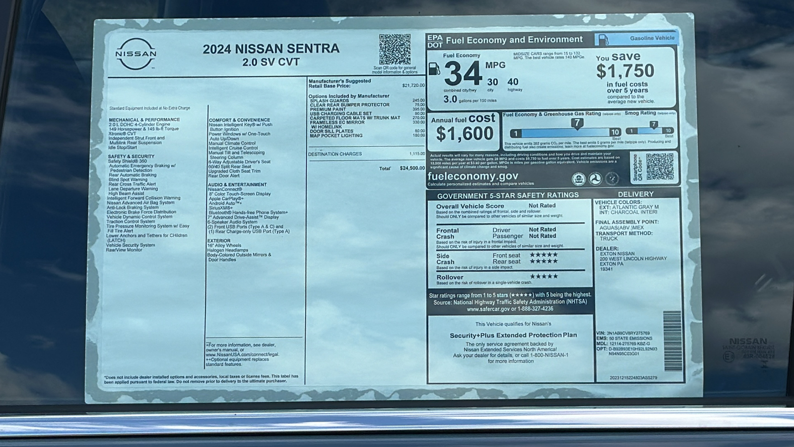 2024 Nissan Sentra SV 11