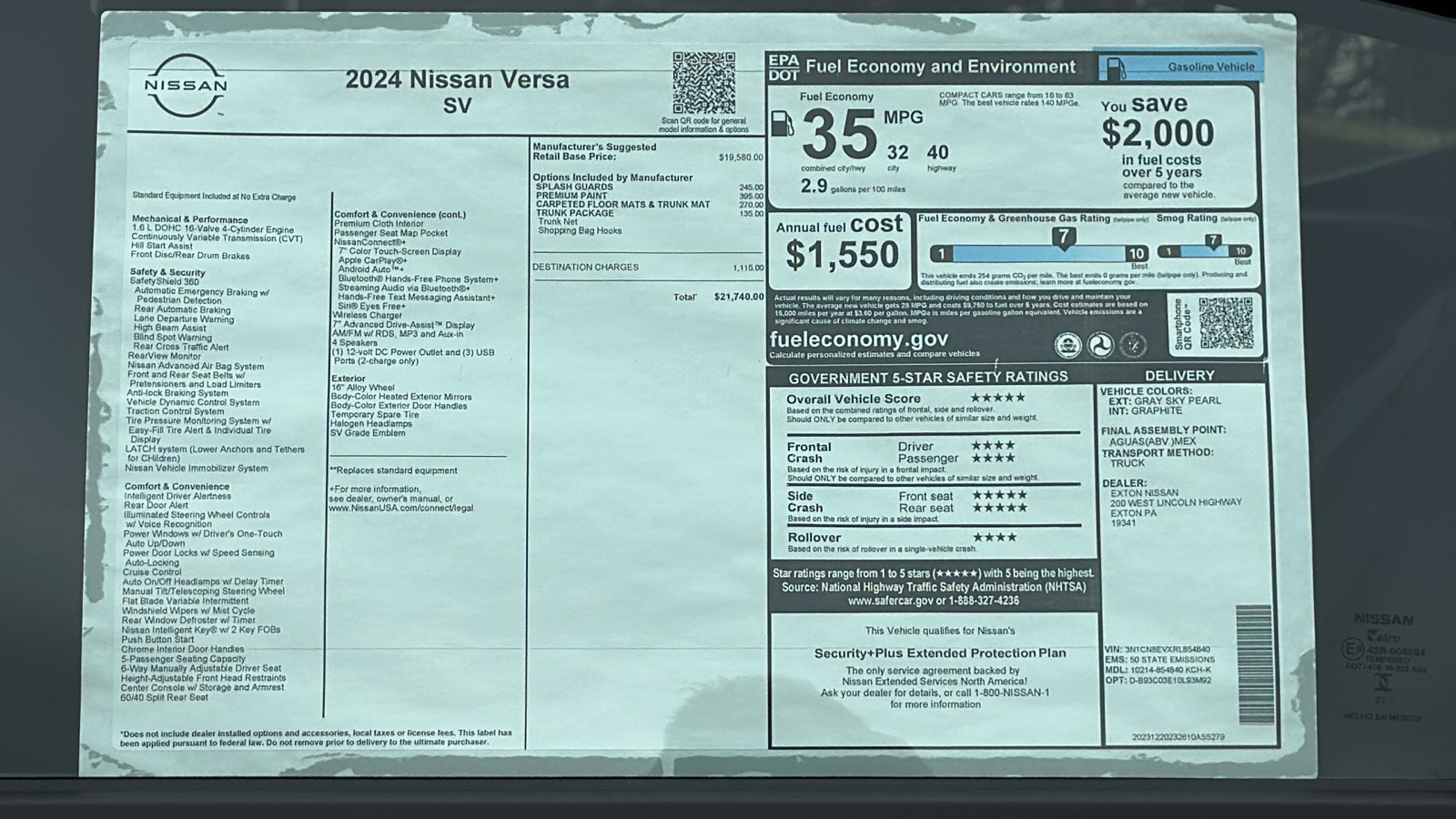 2024 Nissan Versa SV 11