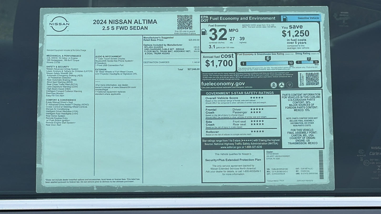 2024 Nissan Altima 2.5 S 11