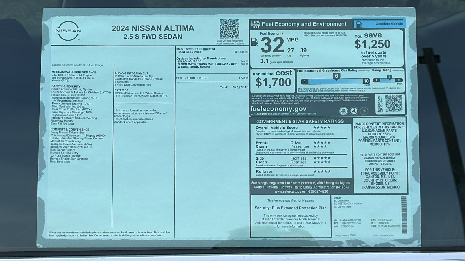 2024 Nissan Altima 2.5 S 11