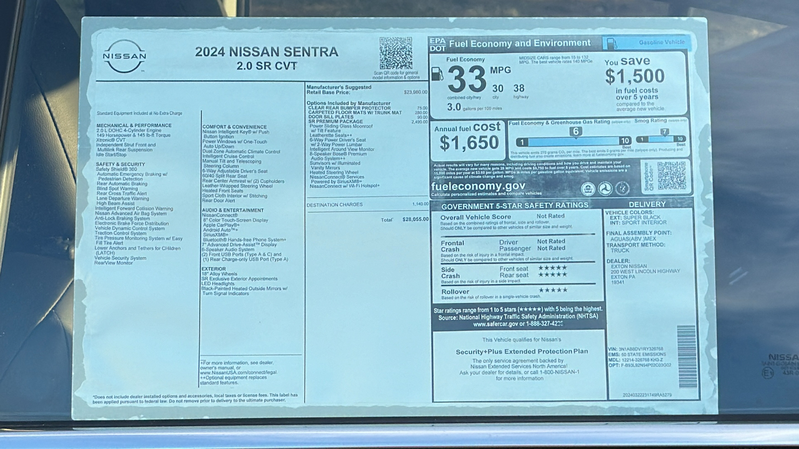 2024 Nissan Sentra SR 12