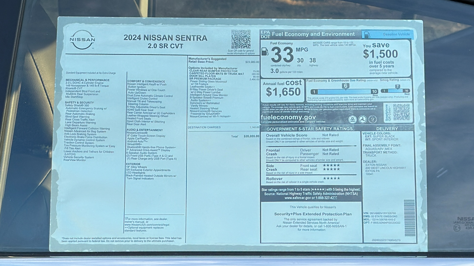 2024 Nissan Sentra SR 12