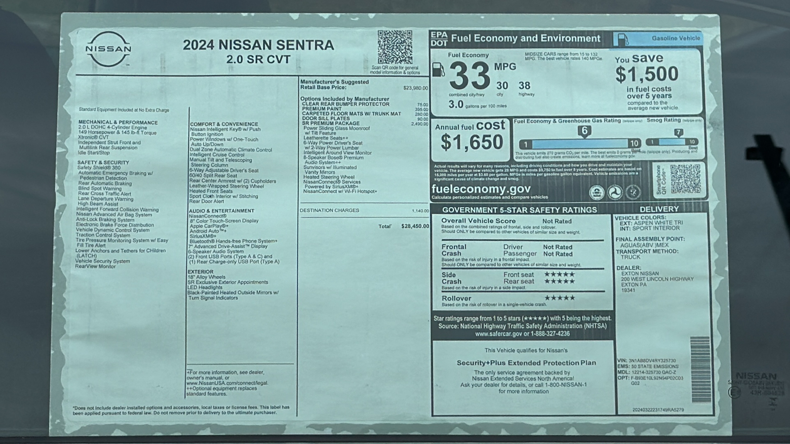 2024 Nissan Sentra SR 12