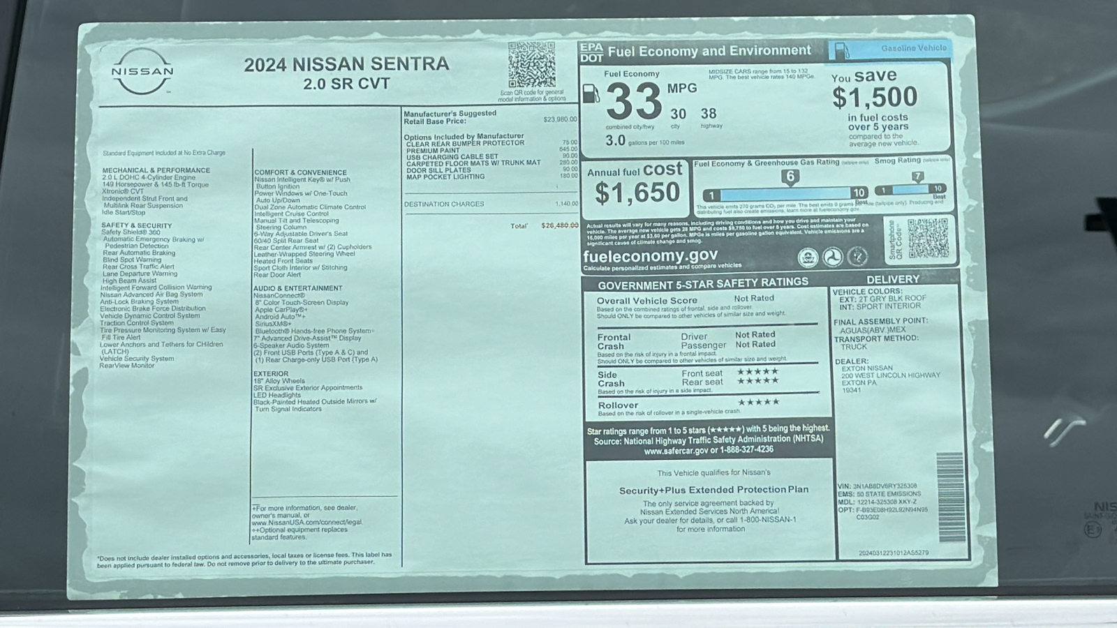 2024 Nissan Sentra SR 11