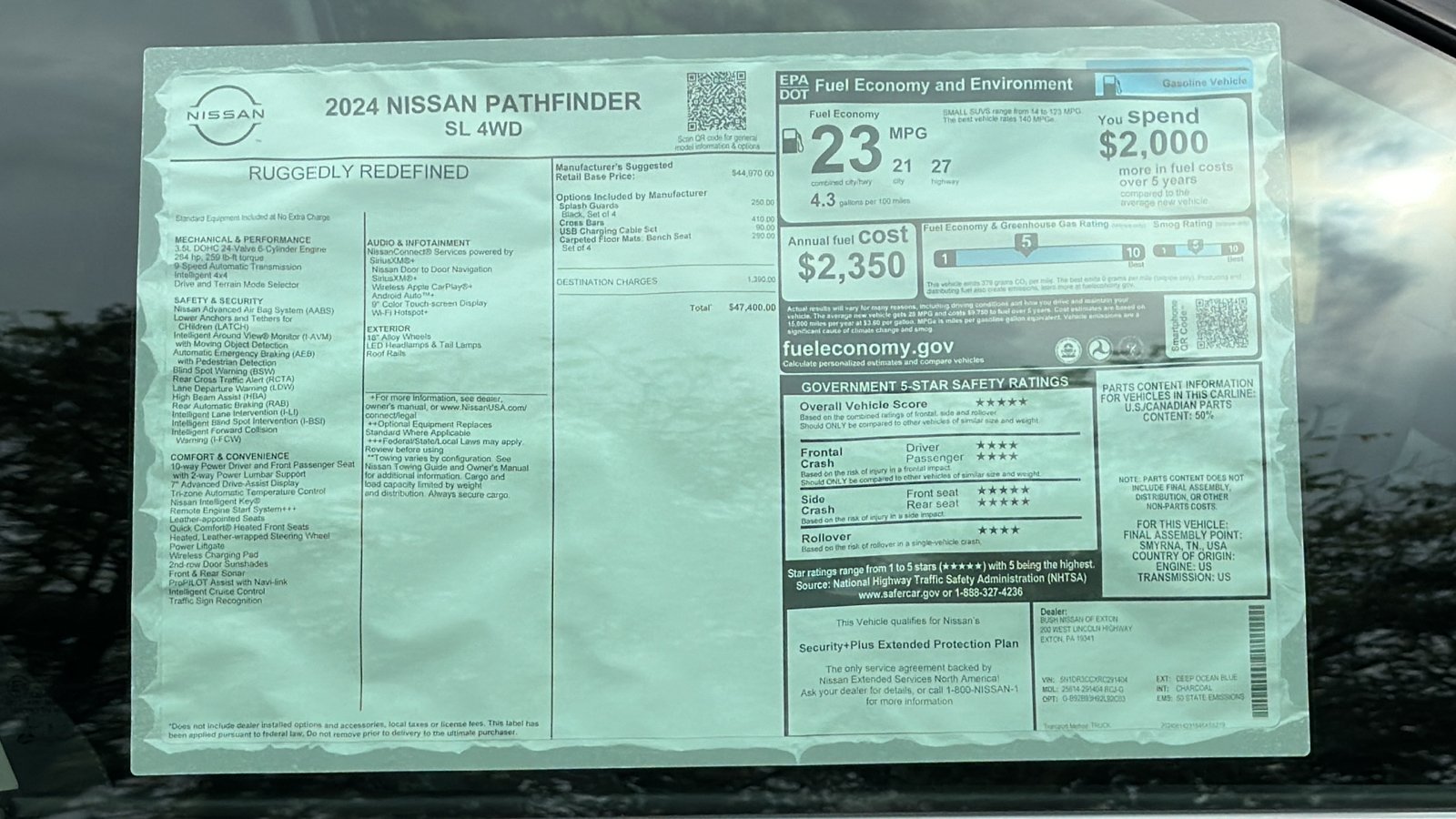 2024 Nissan Pathfinder SL 12