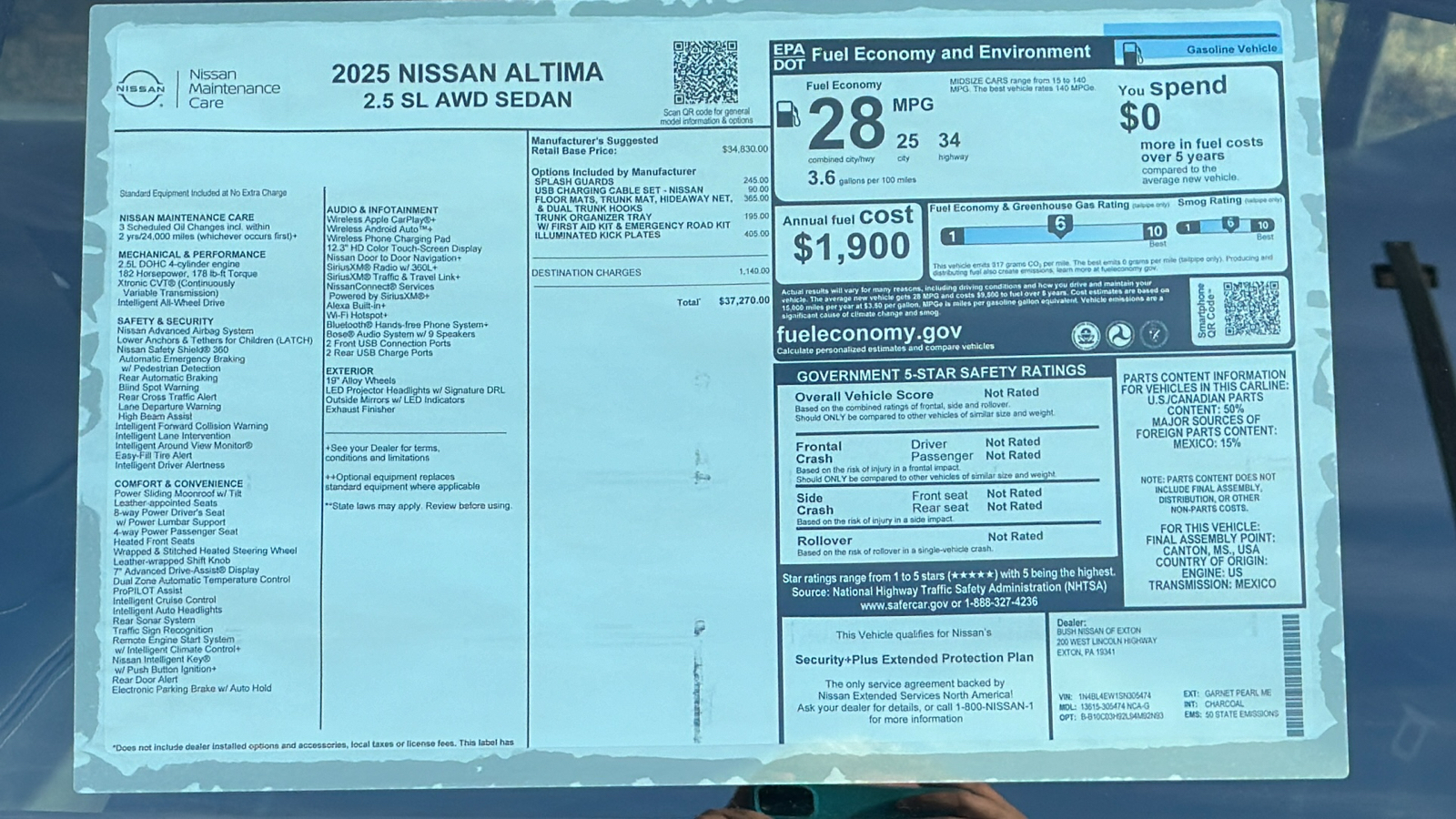 2025 Nissan Altima SL 12