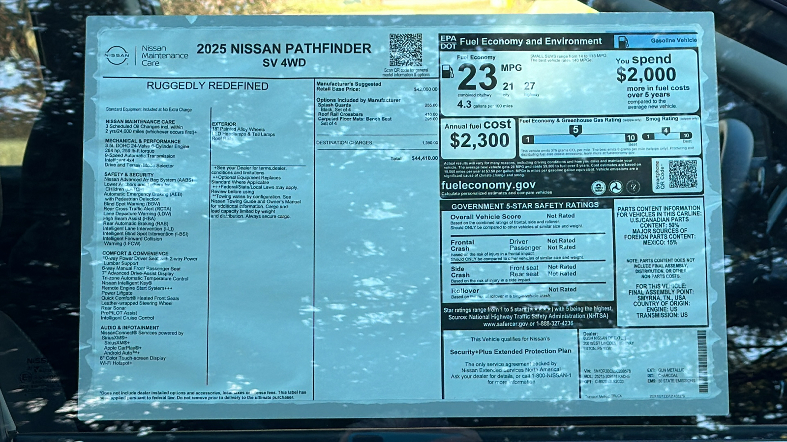 2025 Nissan Pathfinder SV 12