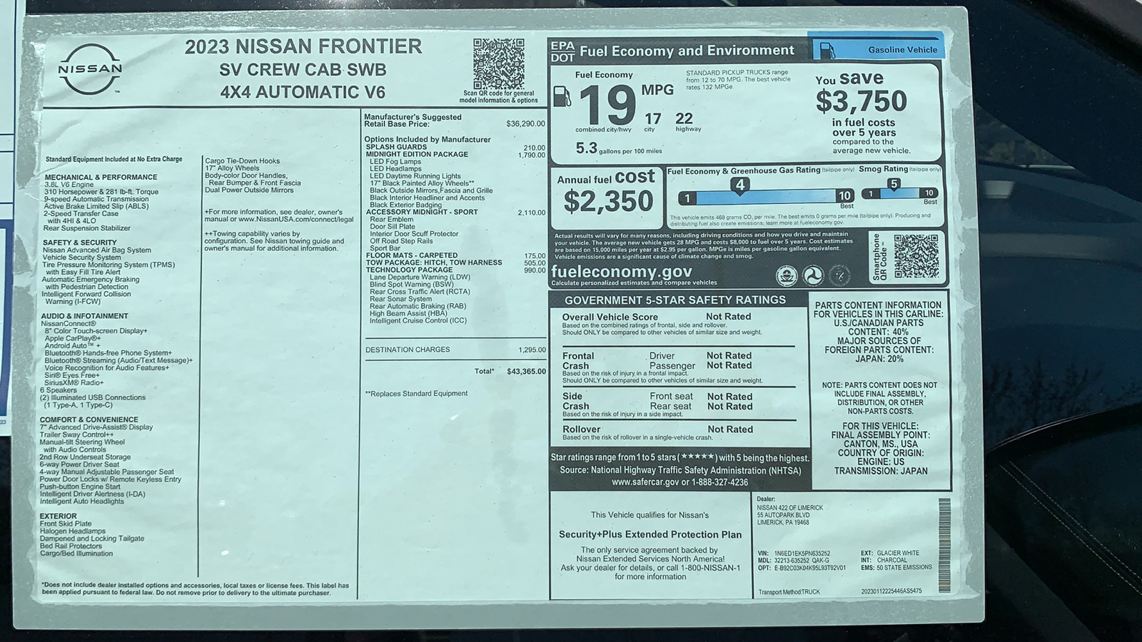 2023 Nissan Frontier SV 11
