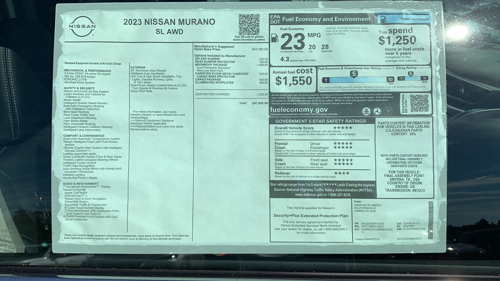 2023 Nissan Murano SL 12