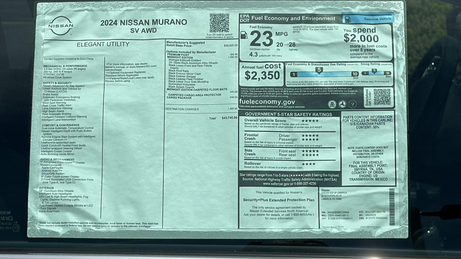 2024 Nissan Murano SV 11