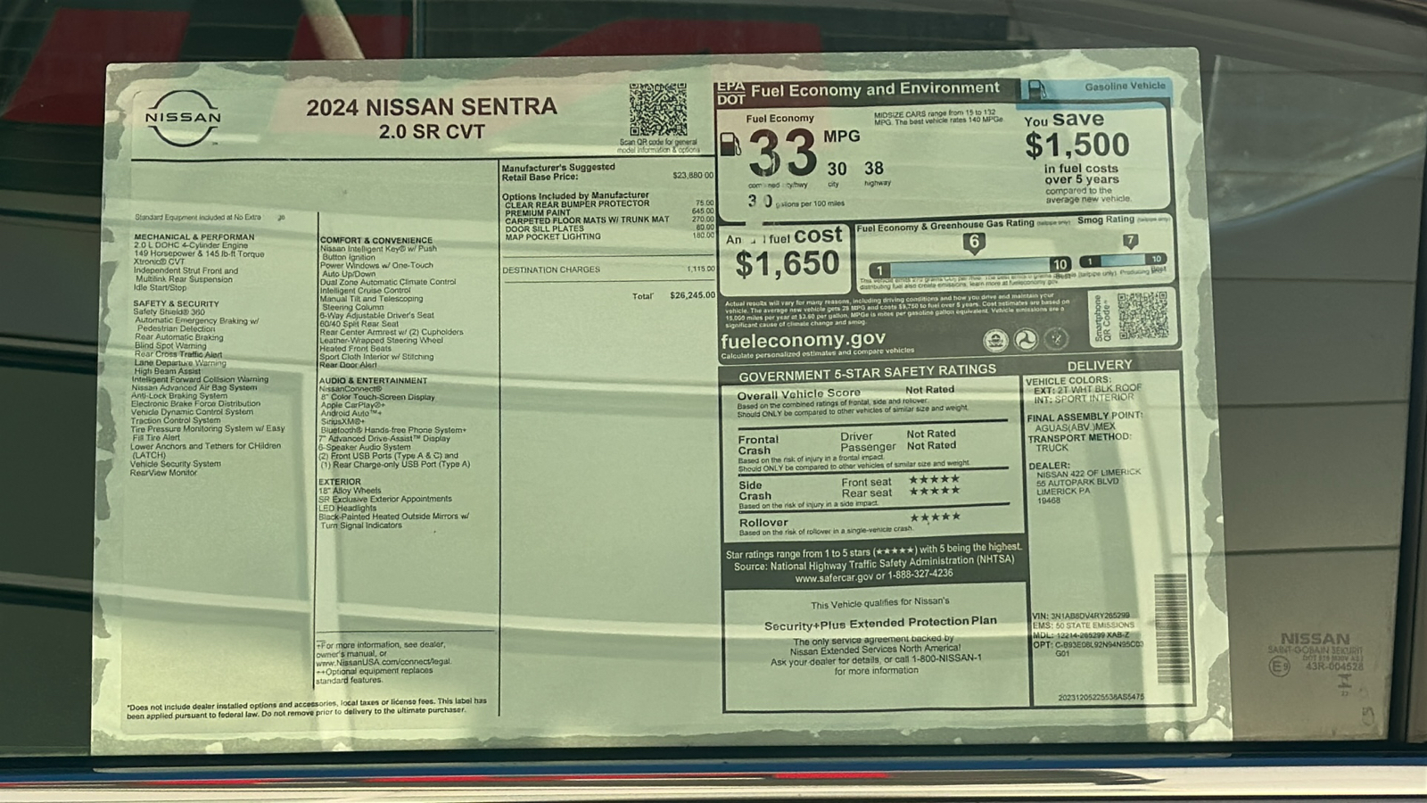 2024 Nissan Sentra SR 11