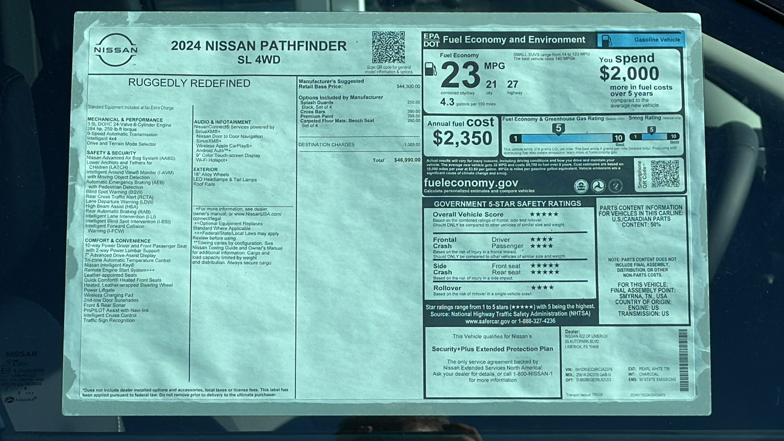 2024 Nissan Pathfinder SL 12