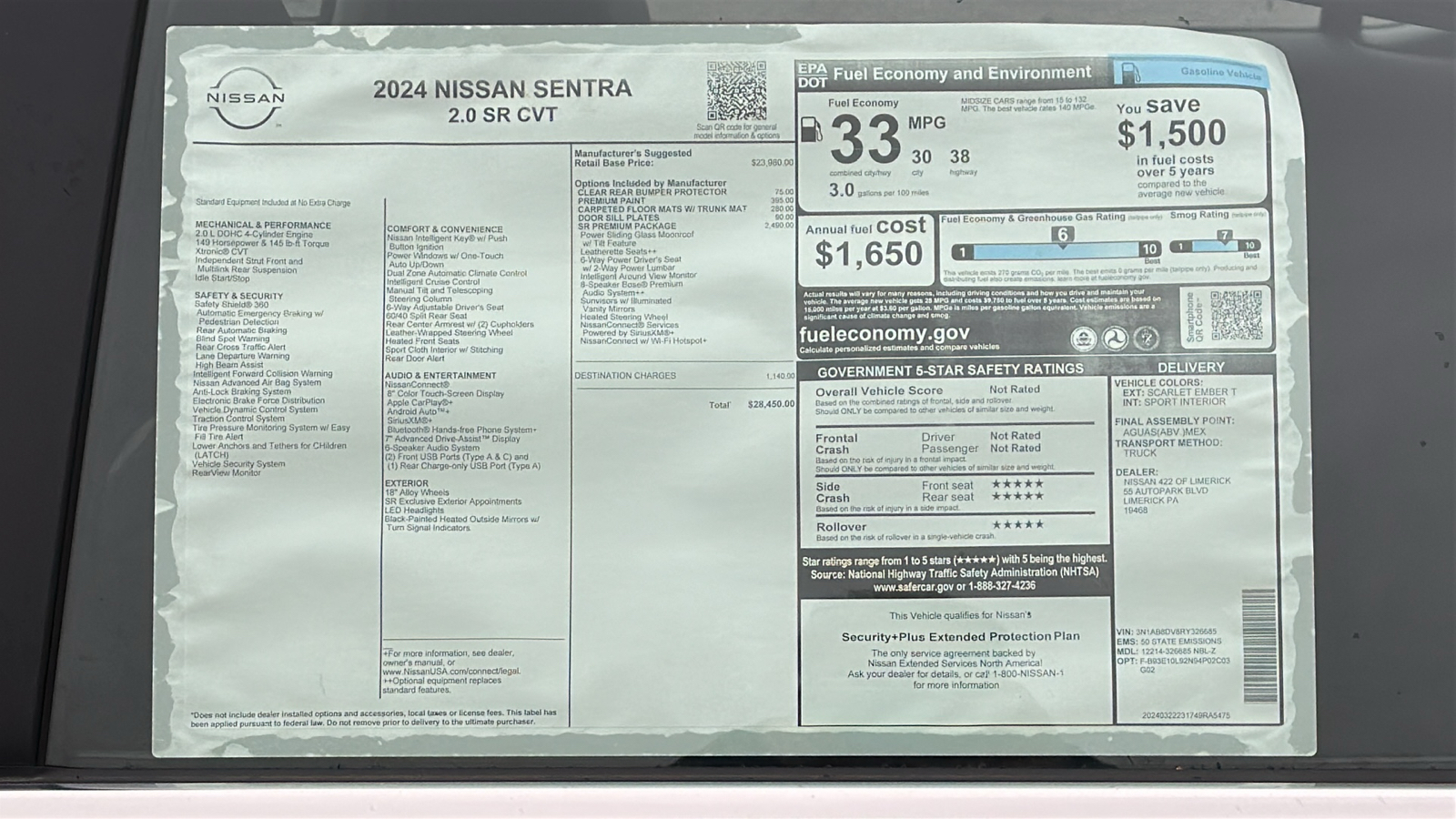 2024 Nissan Sentra SR 12