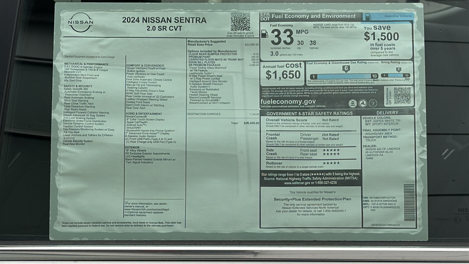 2024 Nissan Sentra SR 12