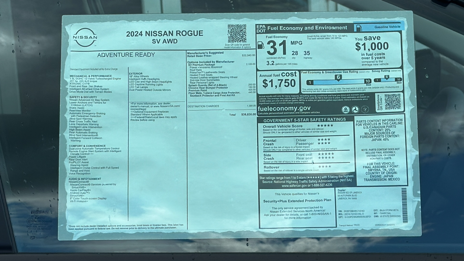 2024 Nissan Rogue SV 12