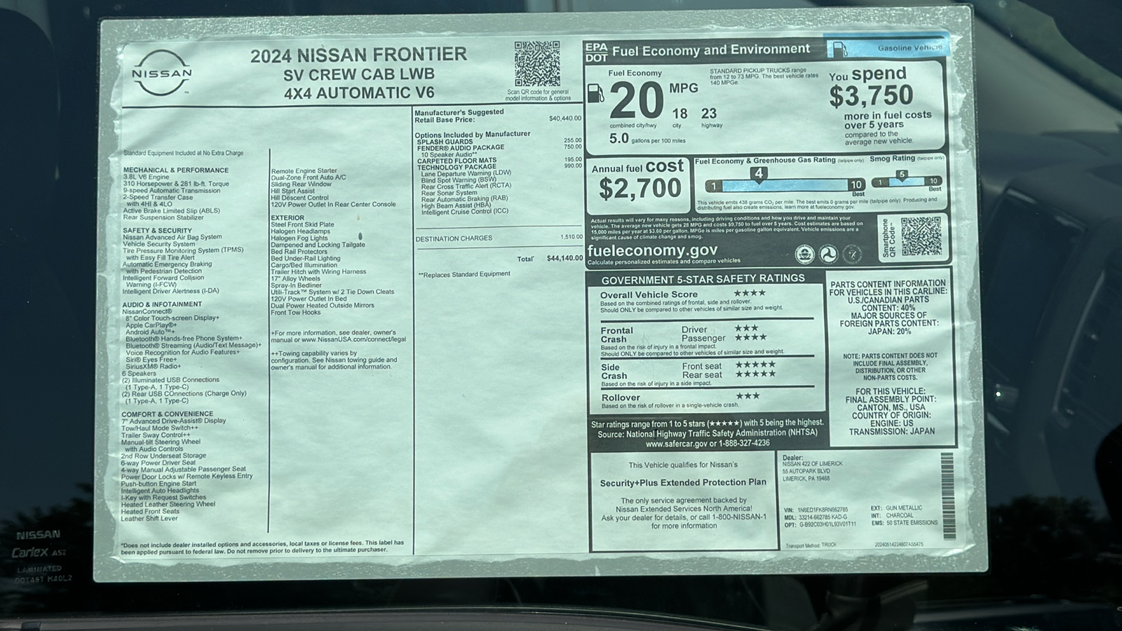 2024 Nissan Frontier SV 11