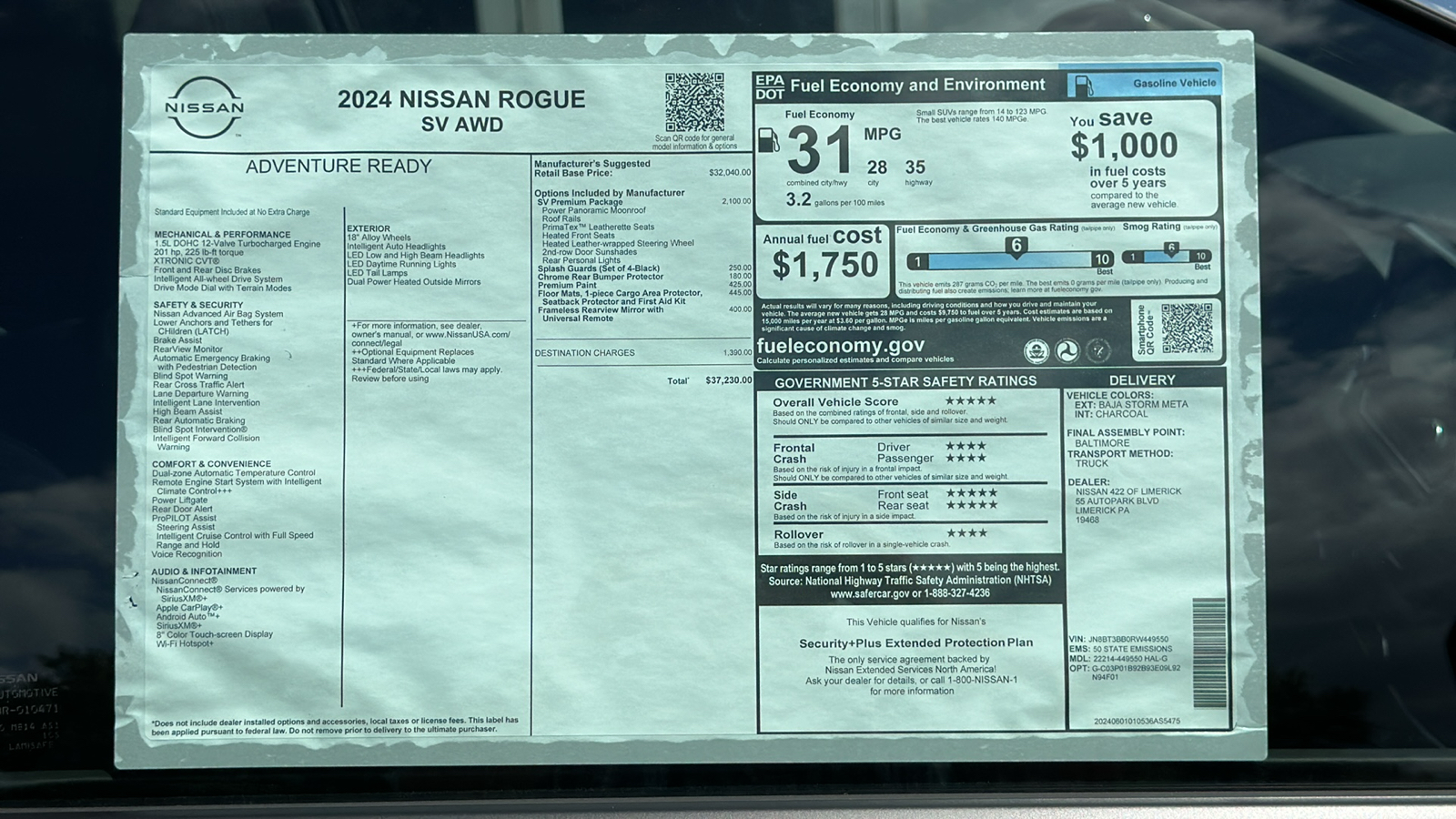 2024 Nissan Rogue SV 12