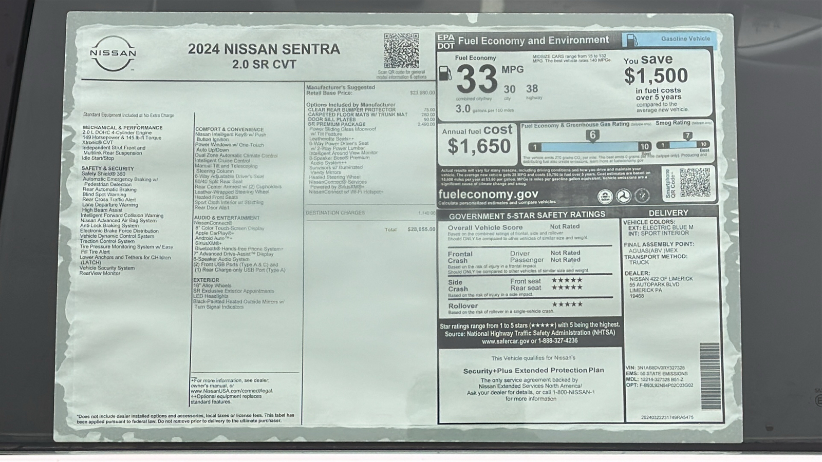 2024 Nissan Sentra SR 12