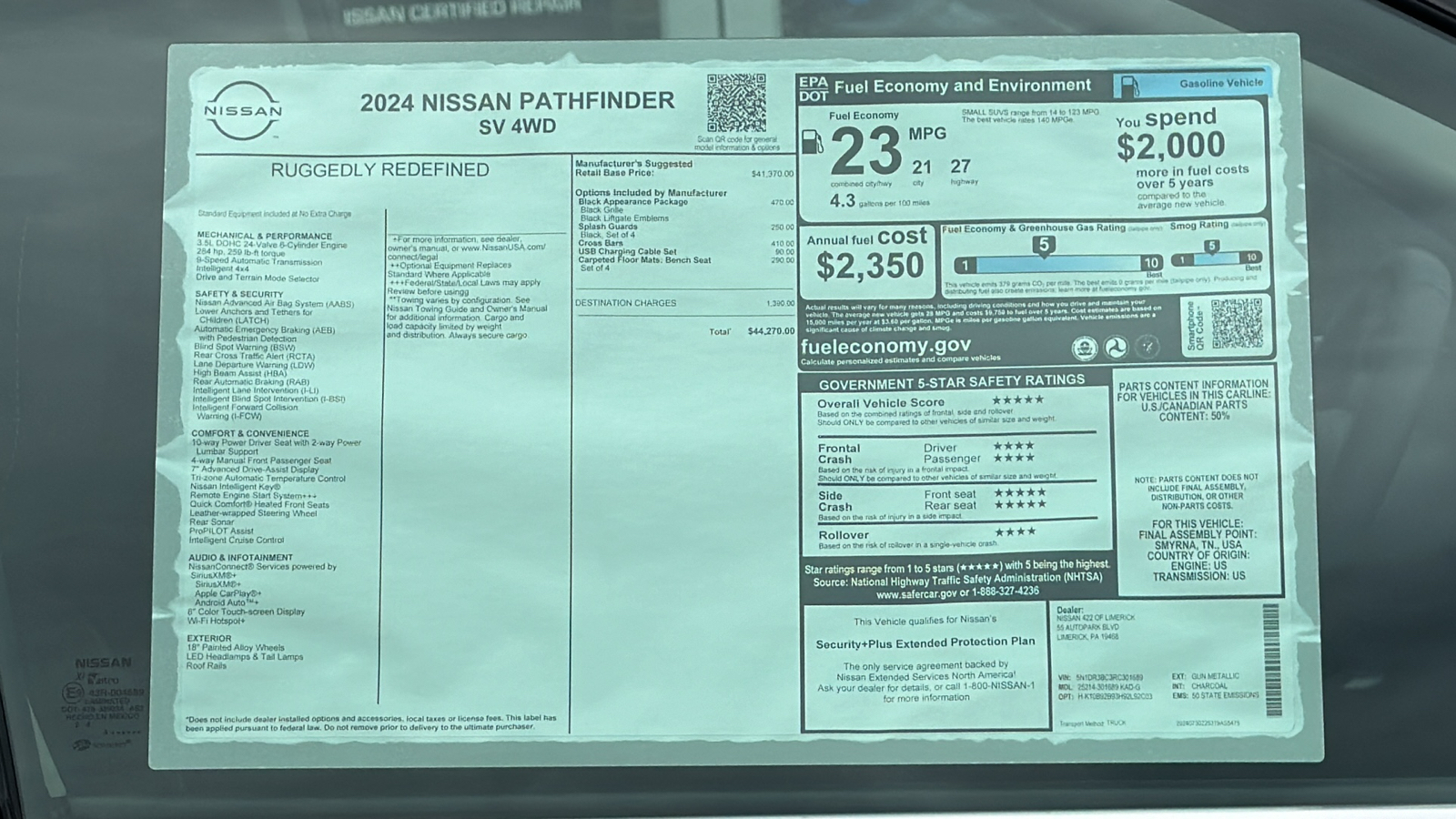 2024 Nissan Pathfinder SV 12