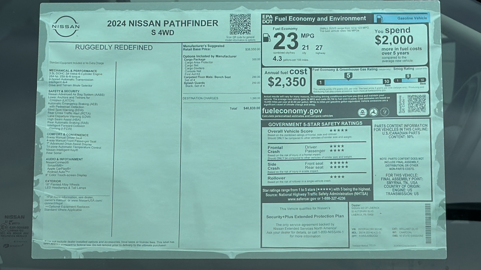 2024 Nissan Pathfinder S 12