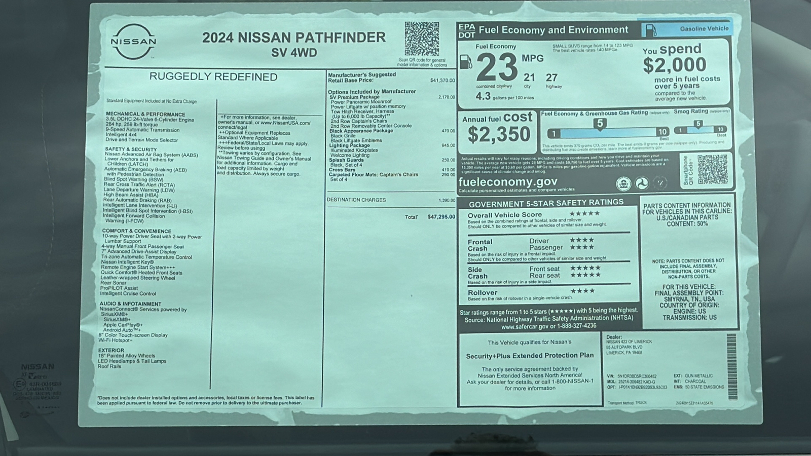 2024 Nissan Pathfinder SV 13