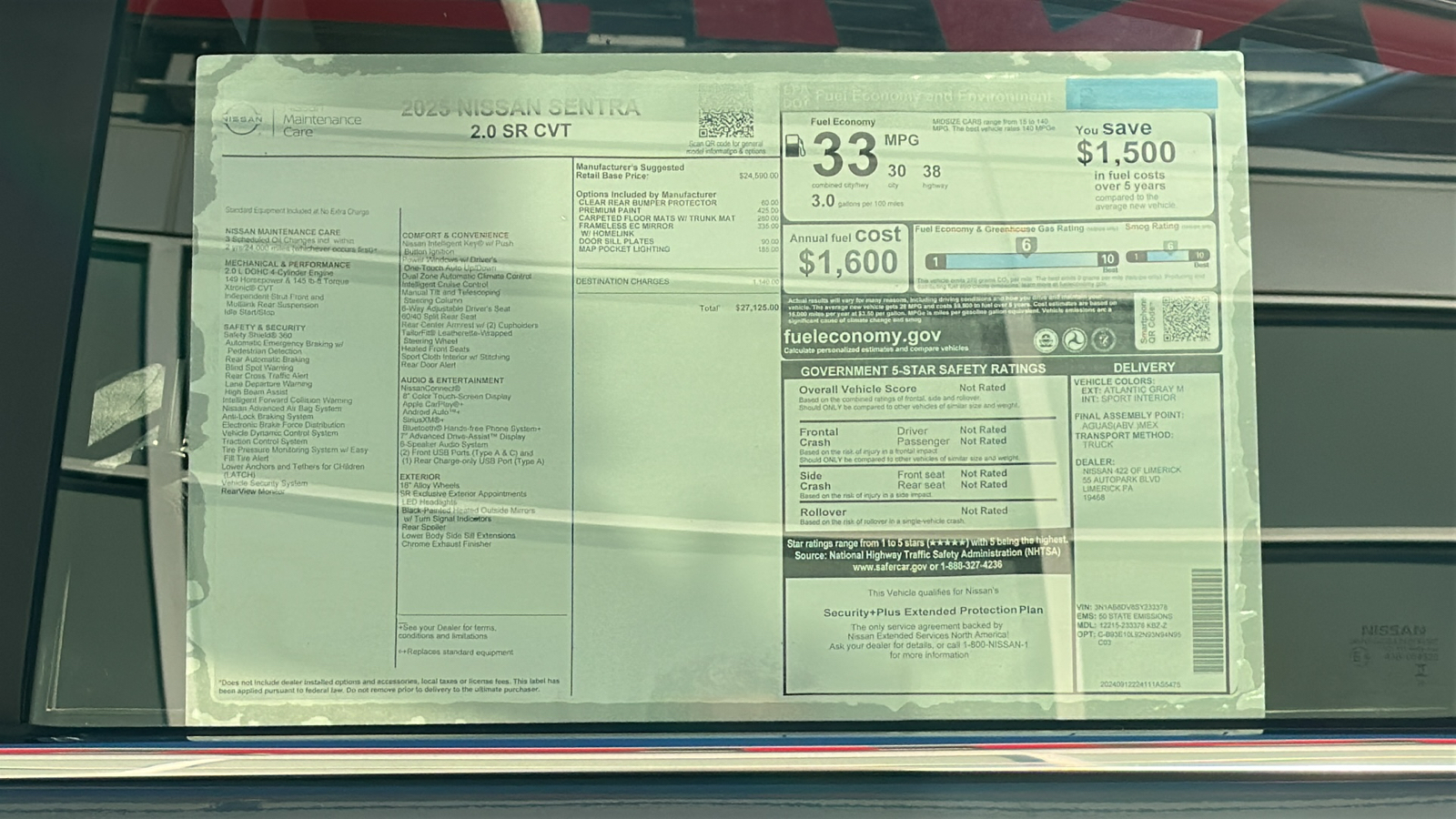 2025 Nissan Sentra SR 11