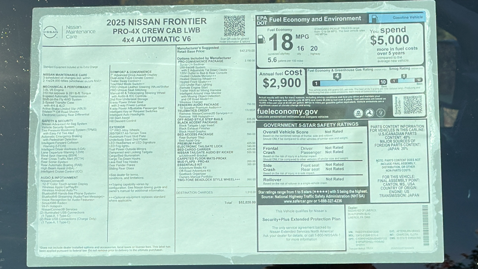 2025 Nissan Frontier PRO-4X 14