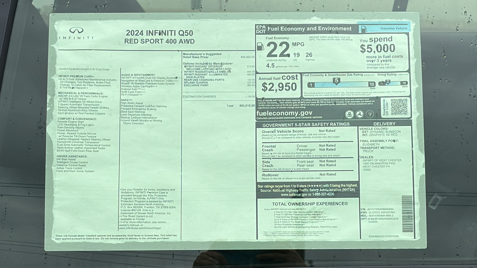 2024 INFINITI Q50 RED SPORT 400 12