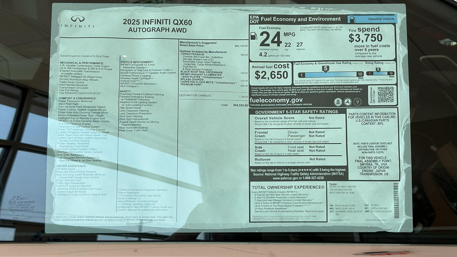 2025 INFINITI QX60 AUTOGRAPH 13