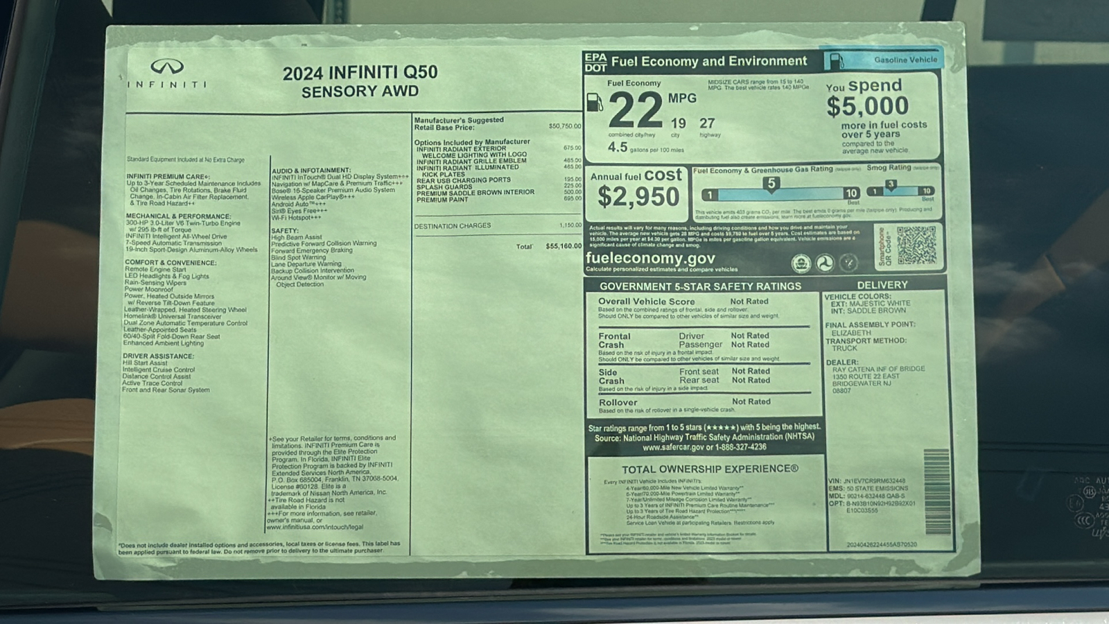 2024 INFINITI Q50 SENSORY 12