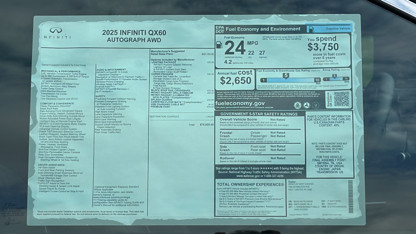 2025 INFINITI QX60 AUTOGRAPH 13