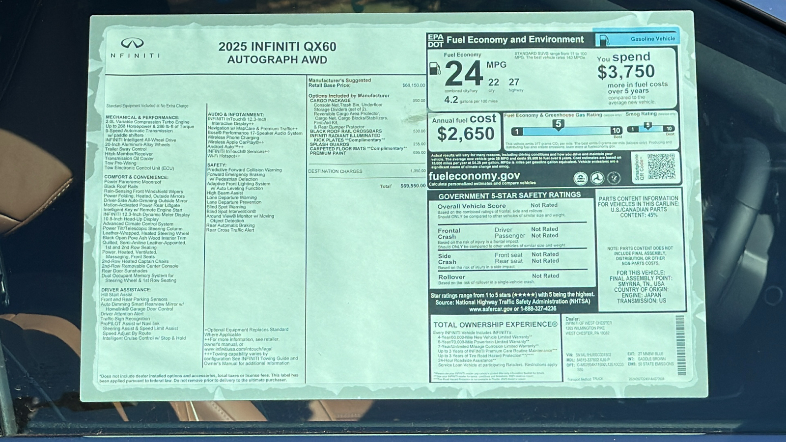 2025 INFINITI QX60 AUTOGRAPH 13