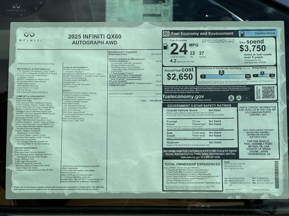 2025 INFINITI QX60 AUTOGRAPH 14