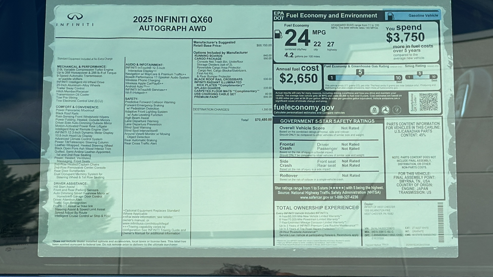 2025 INFINITI QX60 AUTOGRAPH 13