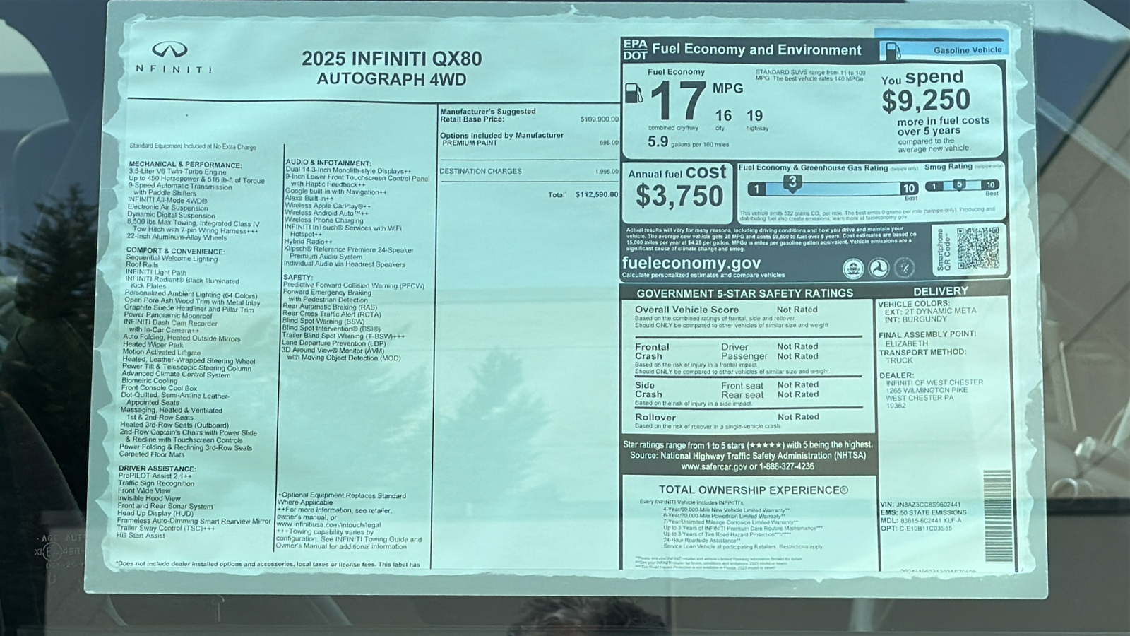 2025 INFINITI QX80 AUTOGRAPH 13