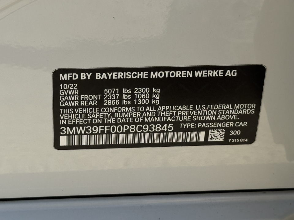 2023 BMW 3 Series 330e iPerformance 45