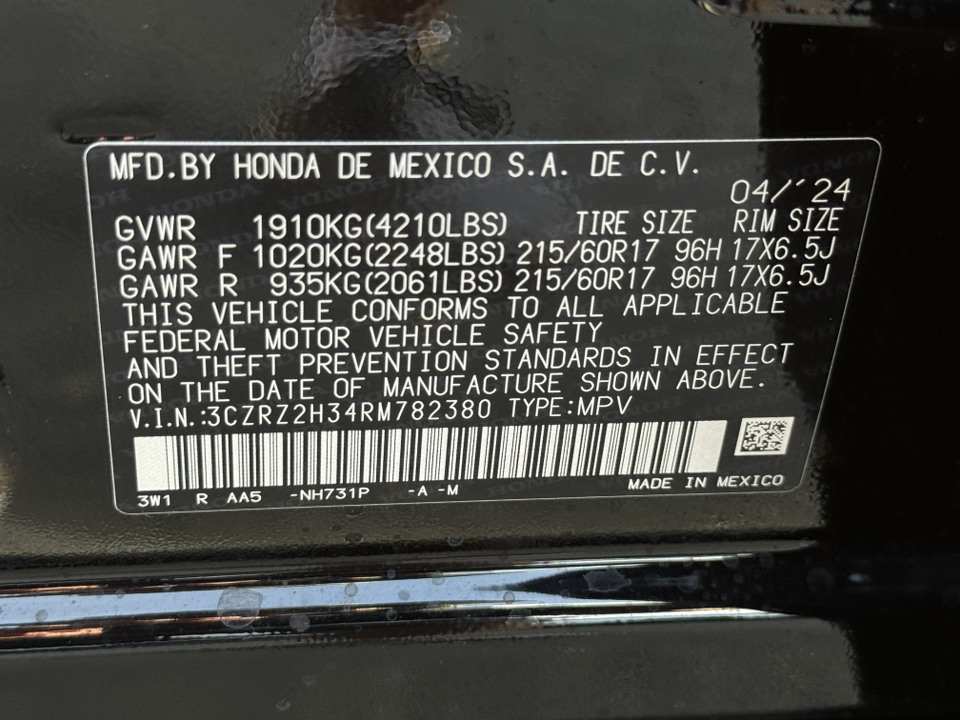 2024 Honda HR-V LX 42