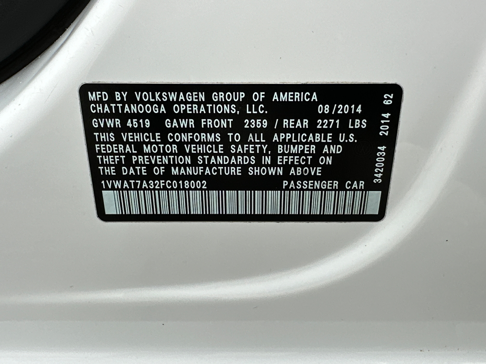 2015 Volkswagen Passat  41