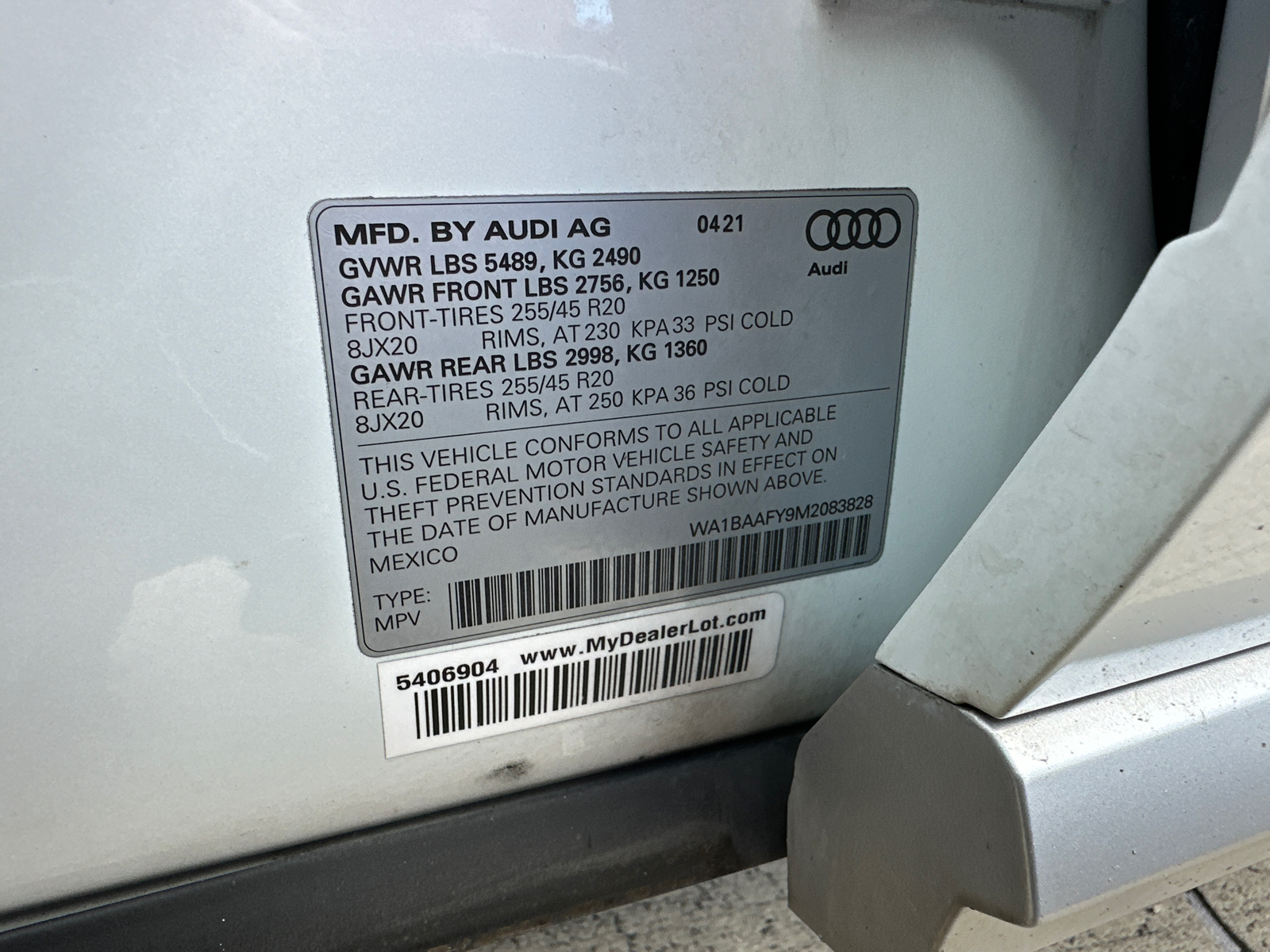 2021 Audi Q5 45 Premium Plus 40