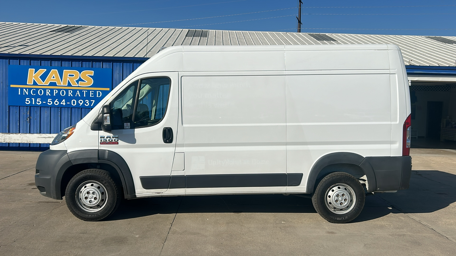 2018 Ram ProMaster Cargo Van 1500 HIGH 1