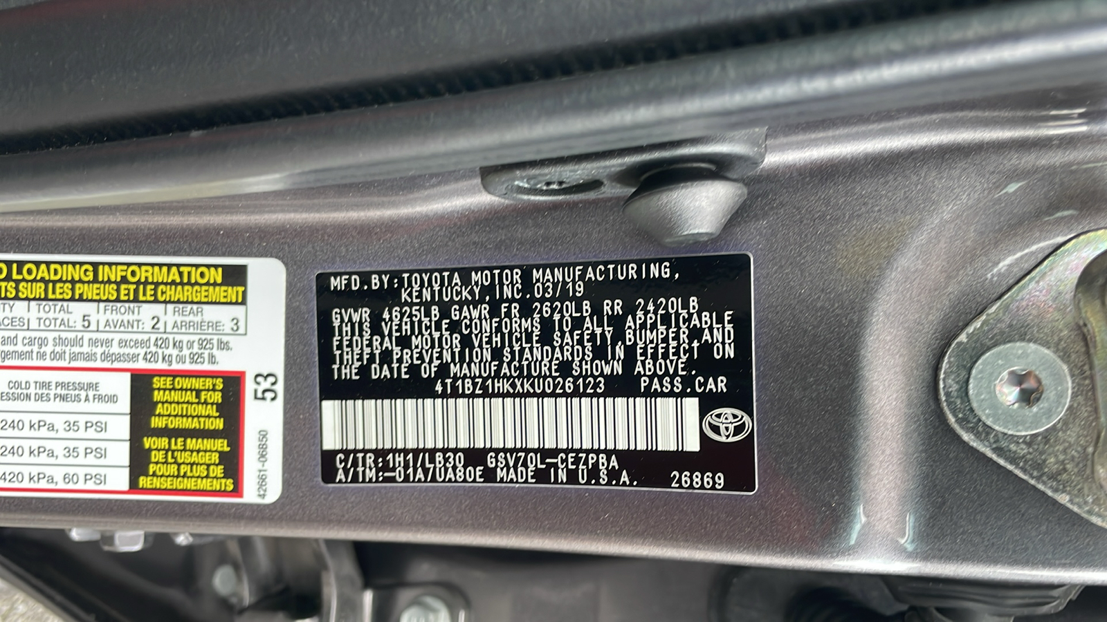 2019 Toyota Camry XSE V6 21