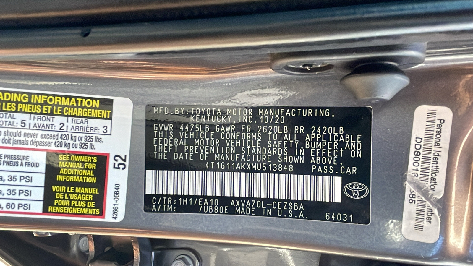2021 Toyota Camry SE 16
