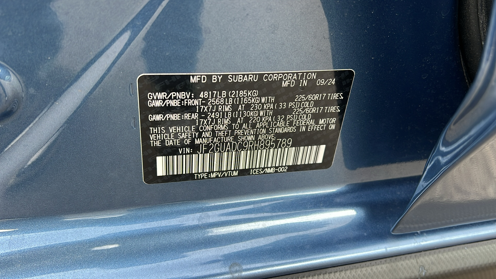 2024 Subaru Crosstrek Premium 33